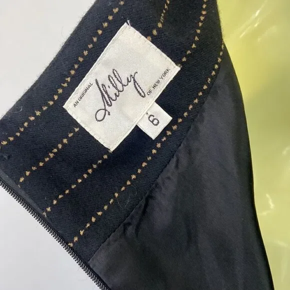 Milly Dress Sheath Cowl Neck Side Pockets Nwot Size 6 - Picture 8 of 8